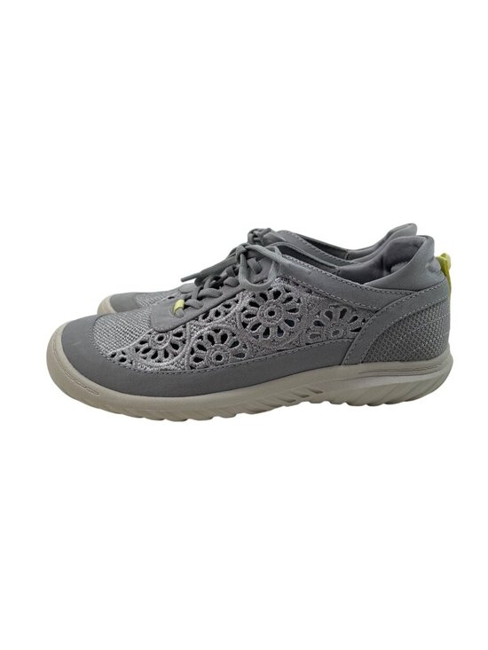 Jambu Shoes - Jambu Sunny Lace-Up Casual Sneaker Light Gray Womens Size 6